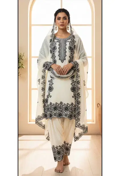 Hoor Tex 489 A To D Heavy Georgette Zarkan Pakistani Salwar Suit Wholesalers In India